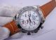 Fake Rolex Daytona watch white dial brown leather (3)_th.jpg